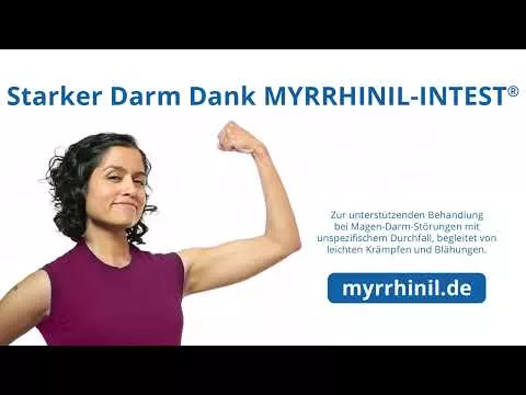 Video om MYRRHINIL INTEST belagte tabletter, 50 stk