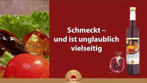 Video om GRANATAPFEL ELIXIER Dr. Jacob's, 500 ml