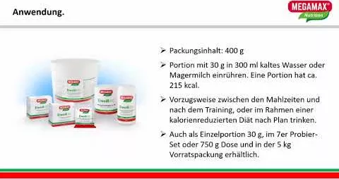 Video om EIWEISS 100 Raspberry Quark Megamax pulver, 400 g