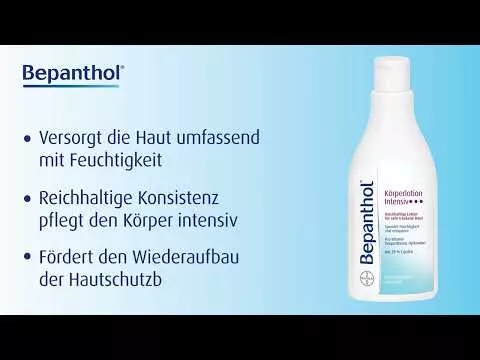 Video om BEPANTHOL Intensiv body lotion dispenserflaske, 400 ml