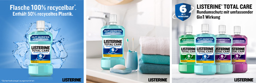 LISTERINE Total Care Tannsteinbeskyttende munnskyllevæske, 600 ml