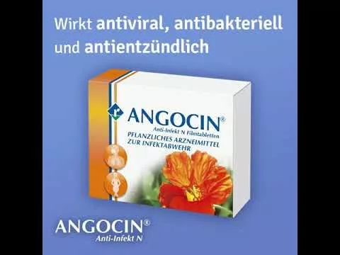 Video om ANGOCIN Anti-infeksjon N filmdrasjerte tabletter, 100 stk