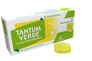 TANTUM VERDE 3 mg sugetablett med sitronsmak, 20 stk