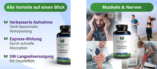 GLYCOWOHL vital liposomal magnesium høydosekapsler, 120 stk