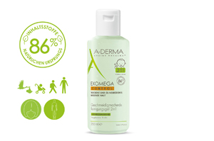 A-DERMA EXOMEGA CONTROL Rensegel 2i1, 200 ml