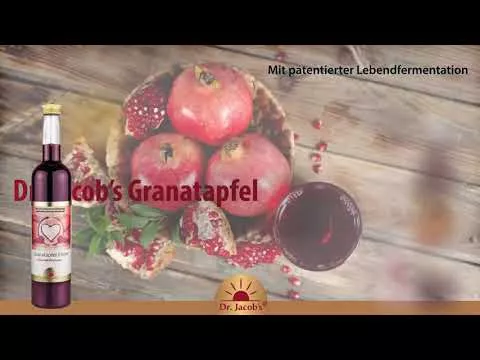 Video om Granateple Elixir Mediterranean Dr. Jacob`s, 500 ml