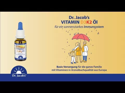 Video om Vitamin D3K2 olje forte Dr. Jacob`s dråper, 20 ml