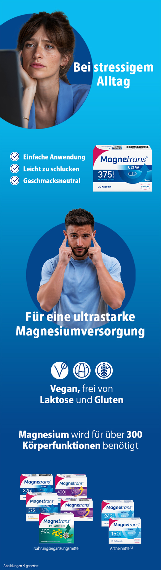 MAGNETRANS 375 mg ultrakapsler, 100 stk