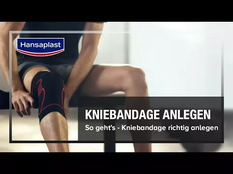 Video om Hansaplast Sport knebandasje str L/XL, 1 stk