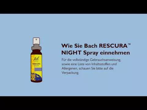 Video om Bach Flowers Original Rescura Nattspray med alkohol, 20 ml