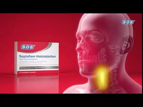 Video om Septoflam halspastiller (8 stk)