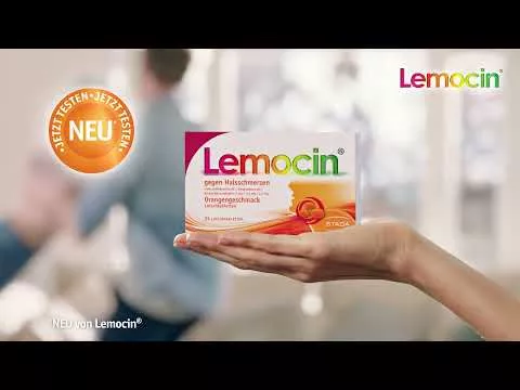 Video om Lemocin® mot sår hals, appelsinsmak, 24 stk