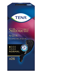 TENA SILHOUETTE Truseinnlegg normal noir, 26 stk