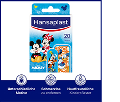 HANSAPLAST Gipsstrimler Mickey for barn & Friends, 20 stk