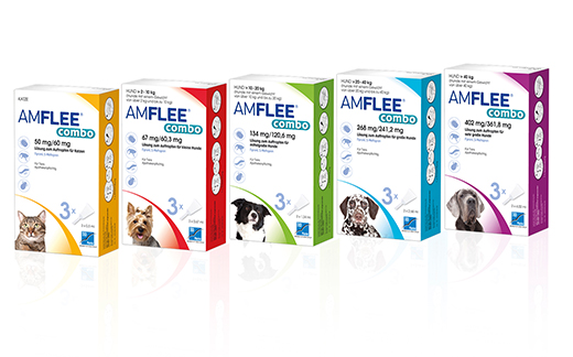 AMFLEE kombo 402/361,8 mg Oral oppløsning for hunder over 40 kg, 3 stk