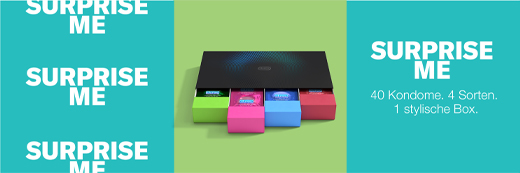 DUREX Surprise me kondomer mix i eske, 40 stk
