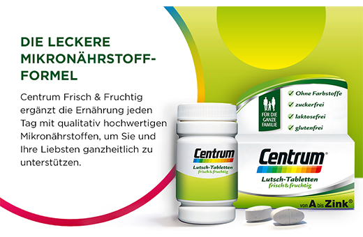 CENTRUM friske & fruktige sugetabletter, 30 stk