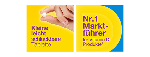 VIGANTOL 500 IE vitamin D3-tabletter, 100 stk