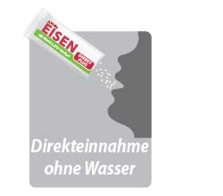 EISEN DIREKT pluss vitamin C+folsyre+B12 pulver, 60 stk