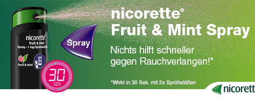 NICORETTE Frukt & Mynte Spray 1 mg/spray NFC, 1 stk