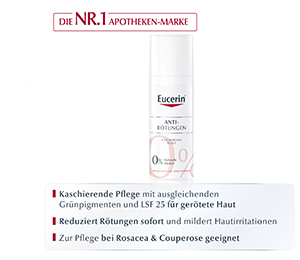 EUCERIN SEH Anti-rødhet skjulende dagpleie, 50 ml