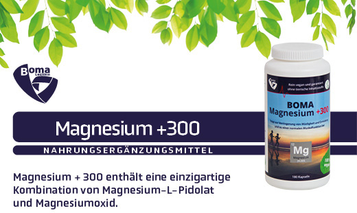 MAGNESIUM+300 kapsler, 180 stk