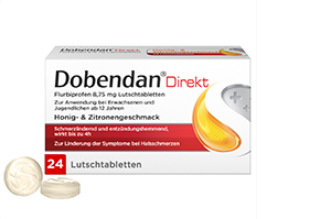 DOBENDAN Direct Flurbiprofen 8,75 mg sugetablett, 24 stk