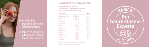 BASICA Drikkegranulat til huden i 30 dager, 30 stk