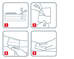LEUKOPLAST myk hvit gips 6x10 cm, 10 stk