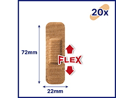 HANSAPLAST Elastiske gipslister, 20 stk