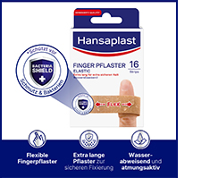 HANSAPLAST Elastiske fingergipsstrimler, 16 stk