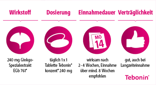 TEBONIN konzent 240 mg filmdrasjerte tabletter, 120 stk