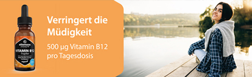 VITAMIN B12 100 µg høydose veganske dråper, 50 ml