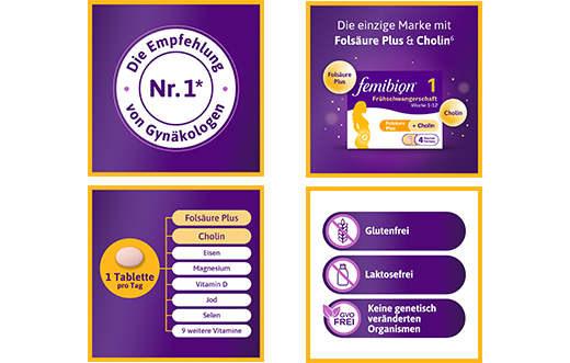 FEMIBION 1 Tidlig graviditetstabletter, 28 stk