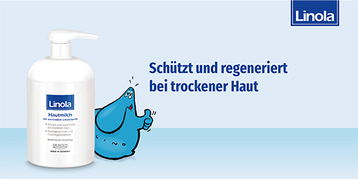 LINOLA Dispenser for hudmelk, 500 ml