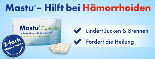 MASTU Stikkpiller hemoroider, 10 stk