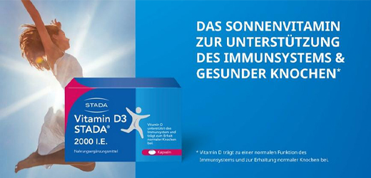 VITAMIN D3 STADA 2000 IE kapsler, 60 stk