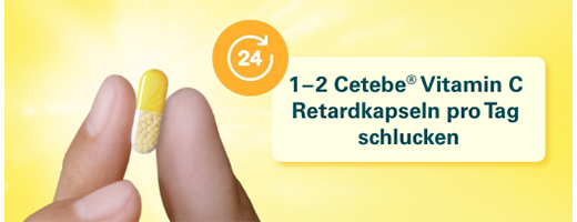 CETEBE C-vitamin kapsler med langsom frigivelse 500 mg, 30 stk