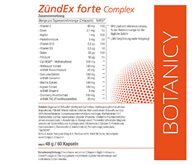 ZÜNDEX forte Complex med OptiMSM-kapsler, 60 kapsler