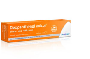 DEXPANTHENOL axicur sår- og helingskrem 50 mg/g, 20 g