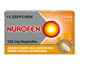 NUROFEN Junior 125 mg stikkpiller, 10 stk