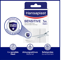 HANSAPLAST Sensitiv gips allergivennlig 6 cmx1 m, 1 stk