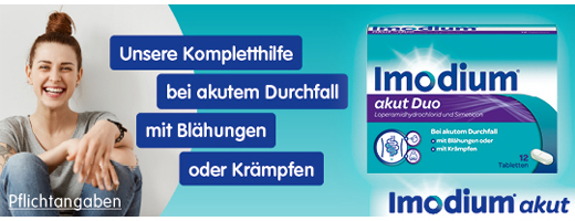 IMODIUM akut Duo 2 mg/125 mg tabletter, 6 stk