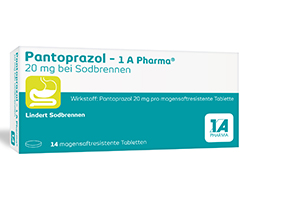 [1a Pharma 20 mg mot halsbrann msr.tab. 14 stk