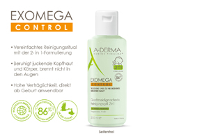 A-DERMA EXOMEGA CONTROL Rensegel 2i1, 200 ml