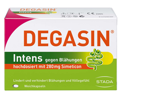 DEGASIN intensive 280 mg myke kapsler, 32 stk