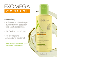 A-DERMA EXOMEGA CONTROL mykgjørende dusjolje, 200 ml