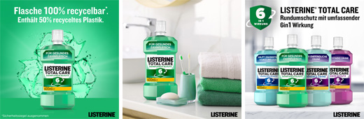 LISTERINE Total Care Gum Protection munnskyllevæske, 600 ml
