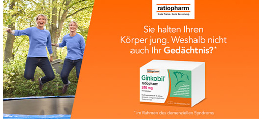 GINKOBIL-ratiopharm 240 mg filmdrasjerte tabletter, 60 stk