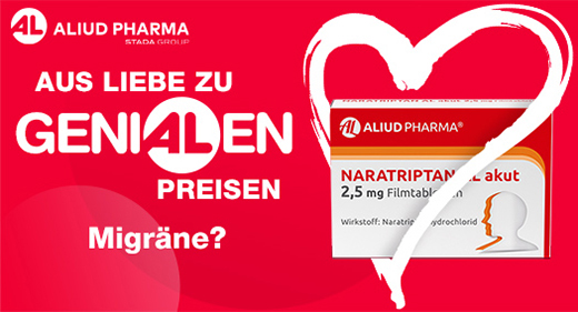 NARATRIPTAN AL akutt 2,5 mg filmdrasjerte tabletter, 2 stk